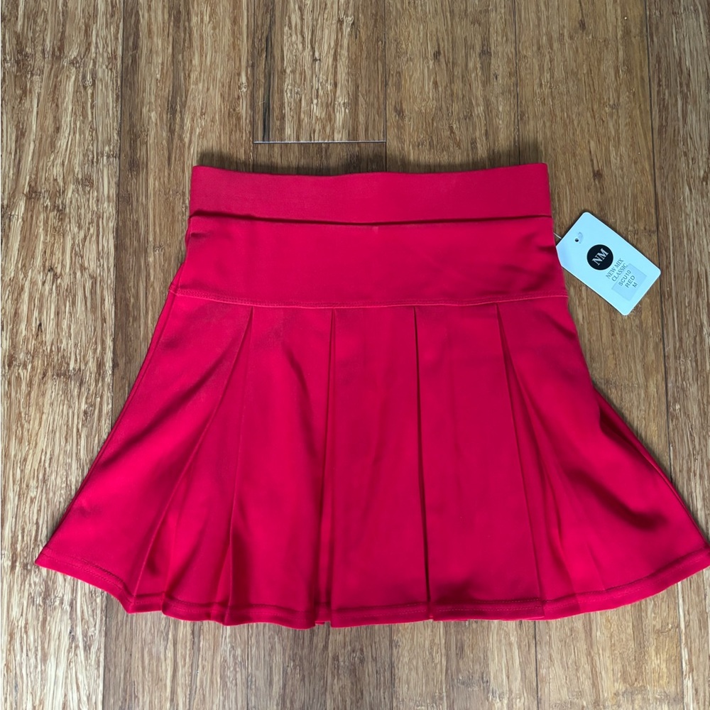 New Mix Vibrant Red Skater Skirt